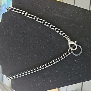 Sabika Black/Silver Lobster Chain Necklace